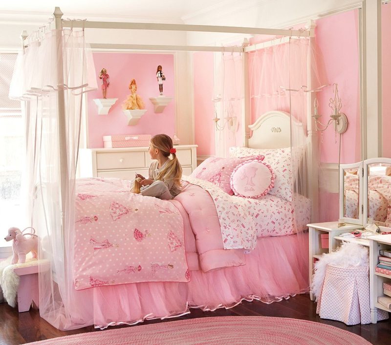 Кровать для девочки - 50 фото лучших идей и новинок в интерьере