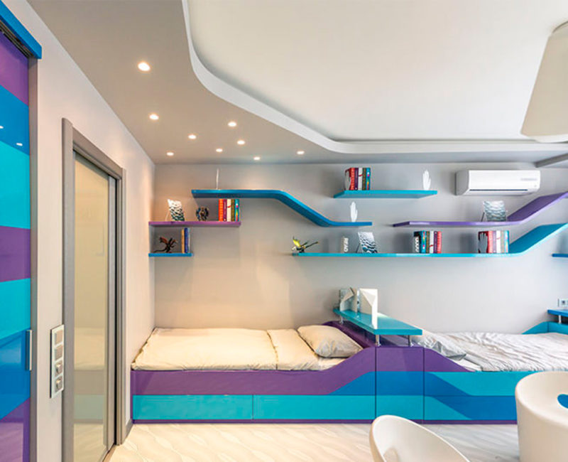 Дизайн спальни для 2 подростков