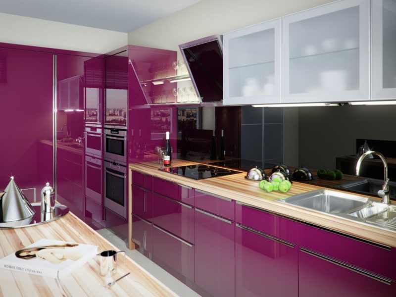 Purple Kitchen Walls